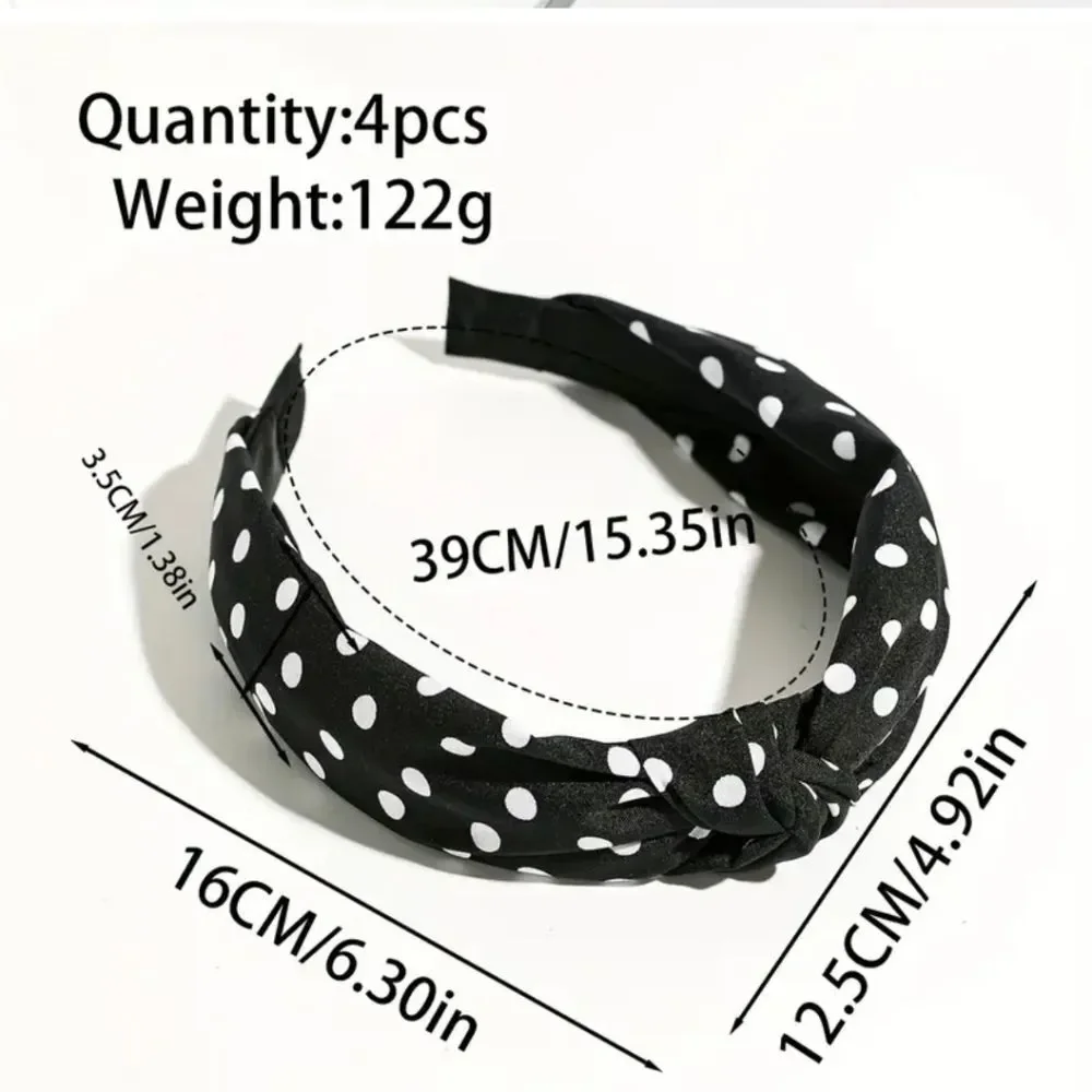 Black & White Knotted Headbands
